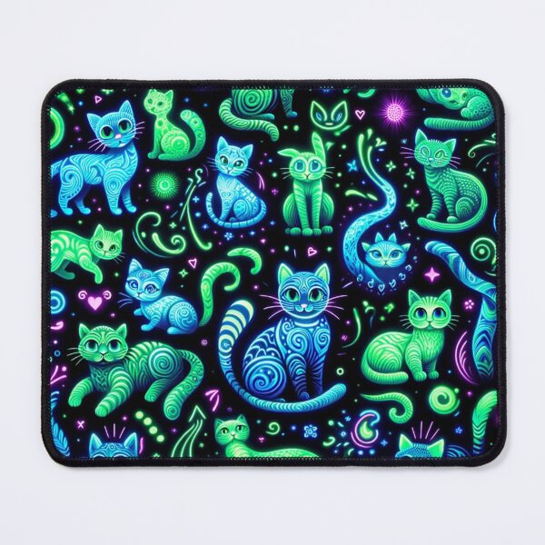 Item preview, Cute Cats: Psychedelic Neon Cat Background designed and sold by Fantasy Masterpiece.