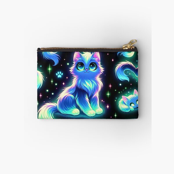 Item preview, Psychedelic Cat: Cute Neon Cats Pattern designed and sold by Fantasy Masterpiece.