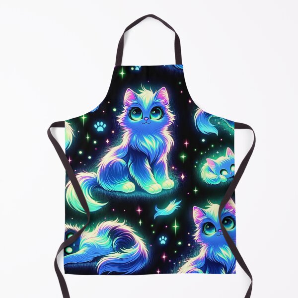 Item preview, Psychedelic Cat: Cute Neon Cats Pattern designed and sold by Fantasy Masterpiece.