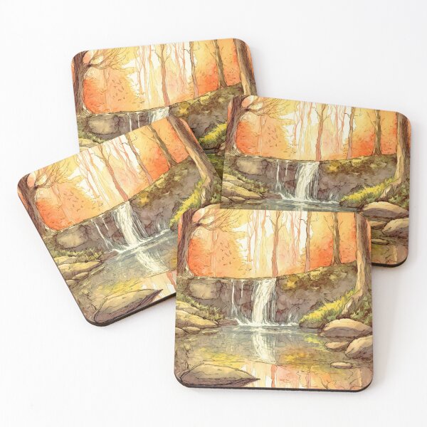 Item preview, autumn waterfall  designed and sold by ACOartz.