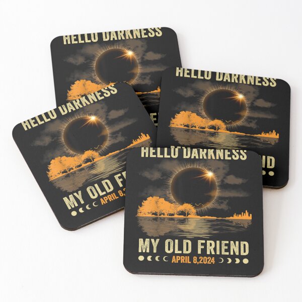 Item preview, Hello Darkness My Friend Solar Eclipse April 8 2024 Funny designed and sold by ChristoLewis.