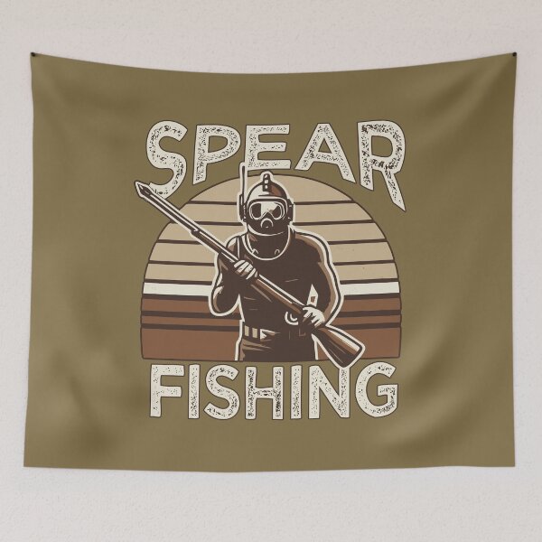 Item preview, Saltwater Spearfishing - Deep Sea Vintage Graphic designed and sold by Daqomm.