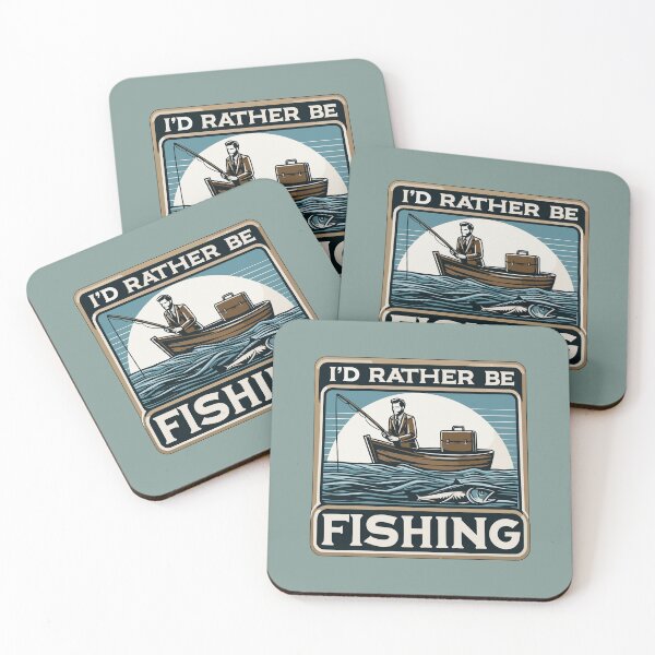 Item preview, I'd Rather Be Fishing: Vintage Saltwater Fisherman designed and sold by Daqomm.