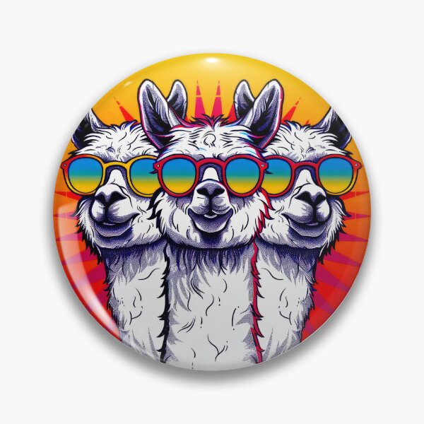 Item preview, 3 alpacas with sunglasses, llamas designed and sold by GabbyKI261.