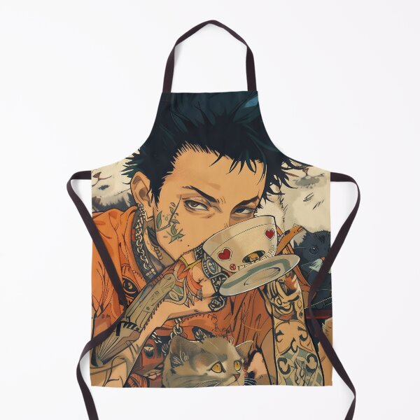 Item preview, "Punk Boy with Tattoos and cats: Anime Pop Art designed and sold by 33wolvesdesigns.
