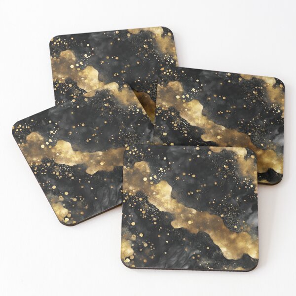 Item preview, Black & Gold Abstract designed and sold by WasmiStudio.