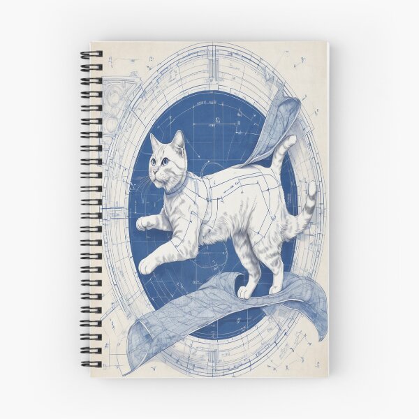 Item preview, Blueprint_Cat_08 designed and sold by 100Strokes.