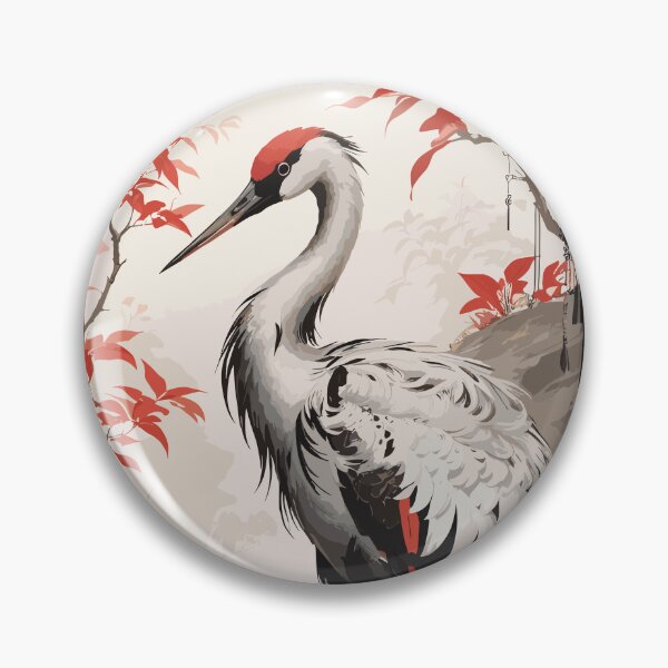 Item preview, Stunning Japanese Crane designed and sold by Vector Scout Lab.