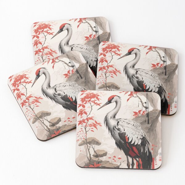 Item preview, Stunning Japanese Crane designed and sold by Vector Scout Lab.