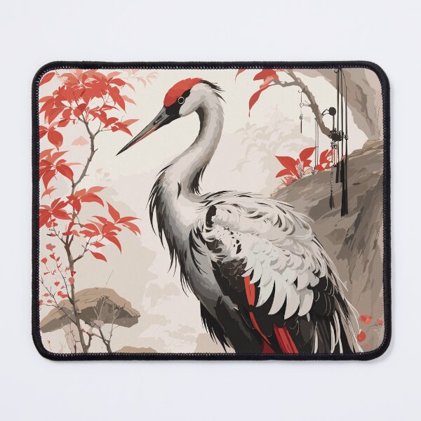 Item preview, Stunning Japanese Crane designed and sold by Vector Scout Lab.