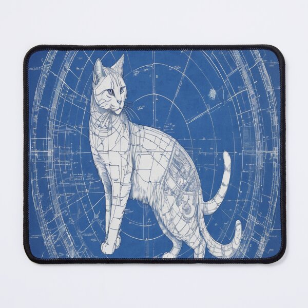 Item preview, Blueprint_Cat_09 designed and sold by 100Strokes.