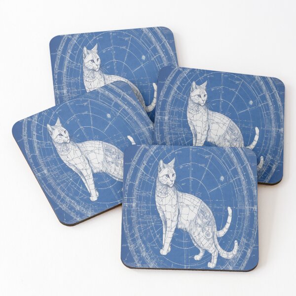 Item preview, Blueprint_Cat_09 designed and sold by 100Strokes.