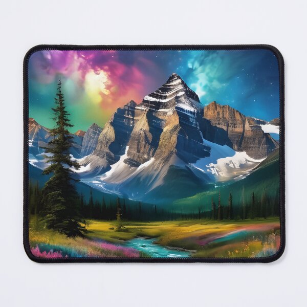 Item preview, Majestic Mountain River Beneath A Colorful Sky designed and sold by TheArtOfPat.