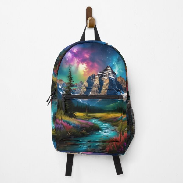 Item preview, Majestic Mountain River Beneath A Colorful Sky designed and sold by TheArtOfPat.
