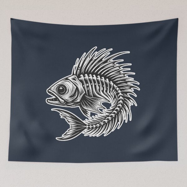 Item preview, Weird Looking Fish - Cool Fishbone Fishing Graphic designed and sold by Daqomm.