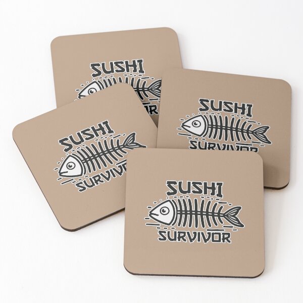 Item preview, Sushi Survivor - Funny Fishbone Fishing Graphic designed and sold by Daqomm.