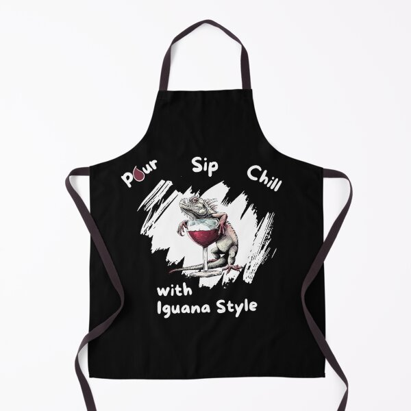 Item preview, Pour Sip Chill with Iguana Style designed and sold by NatureStyle555.