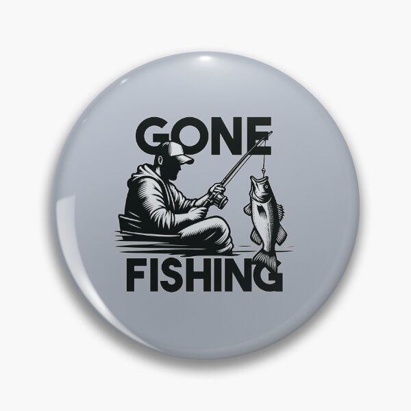 Artikelvorschau, Gone Fishing - Beste Grafik zum Salzwasserbarsch-Angeln entworfen und verkauft von Daqomm.