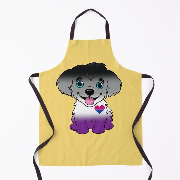 Item preview, Cute Asexual Biromantic Pride Flag Puppy, Subtle Ace Biromantic Kawaii Dog Design designed and sold by Travelslightly.