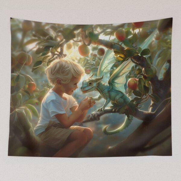 Item preview, Childhood dragon dreams - The apple tree designed and sold by Joneya.