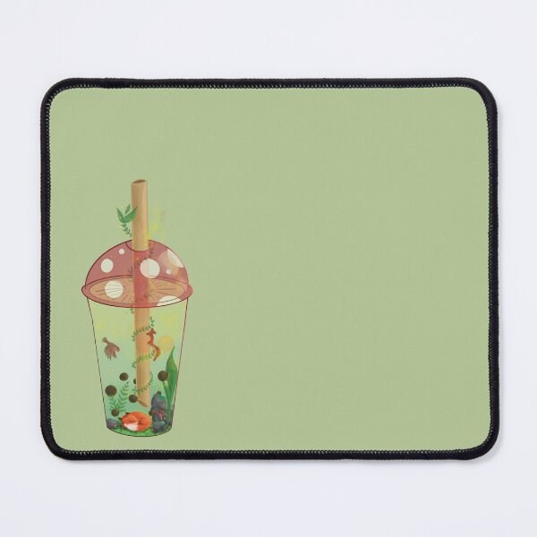 Item preview, Forest Bubble tea Bobatea fantasy cottagecore in a cup fox wildlife designed and sold by Chibichaoshop.