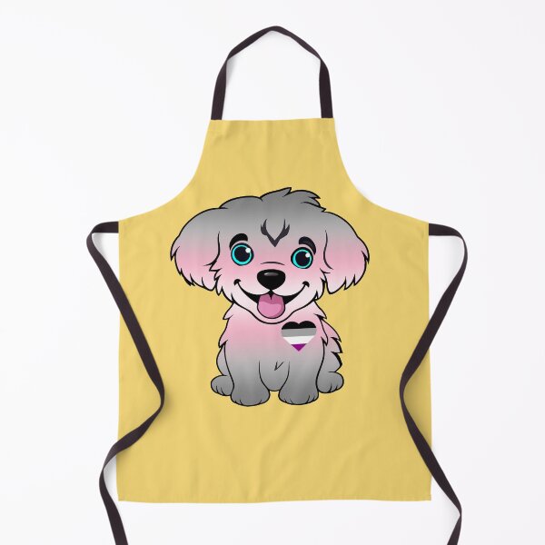 Item preview, Cute Asexual Demigirl Pride Flag Puppy, Subtle Ace Demigirl Kawaii Dog Design designed and sold by Travelslightly.