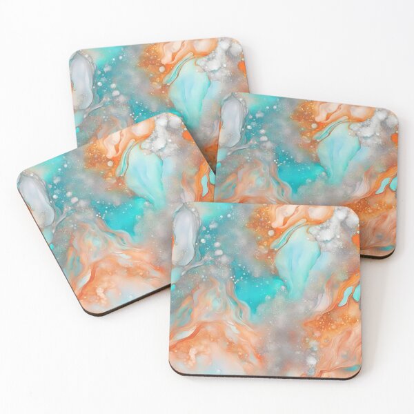 Item preview, Glittery Teal Abstract designed and sold by WasmiStudio.