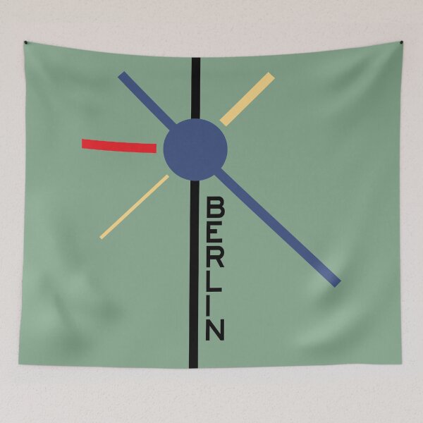 Item preview, Berlin, Abstract Minimalist, Bauhaus Style Illustration designed and sold by Little Idiot.