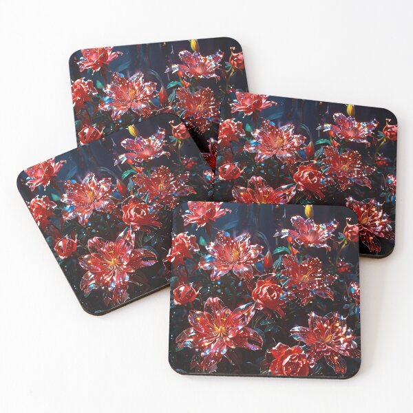 Item preview, Beautiful Dark Red Roses Pattern - Moonlit Blooms designed and sold by Creative.Shop.