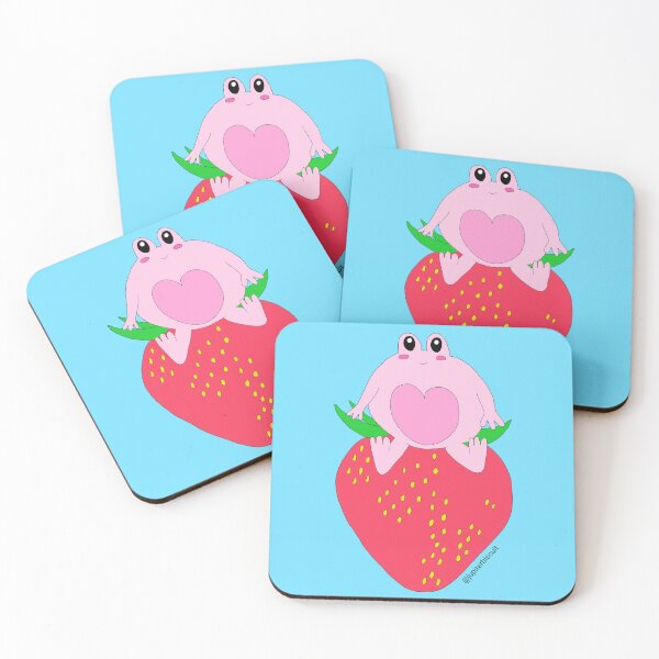 Item preview, Frog on a strawberry  designed and sold by Reina Patrick.