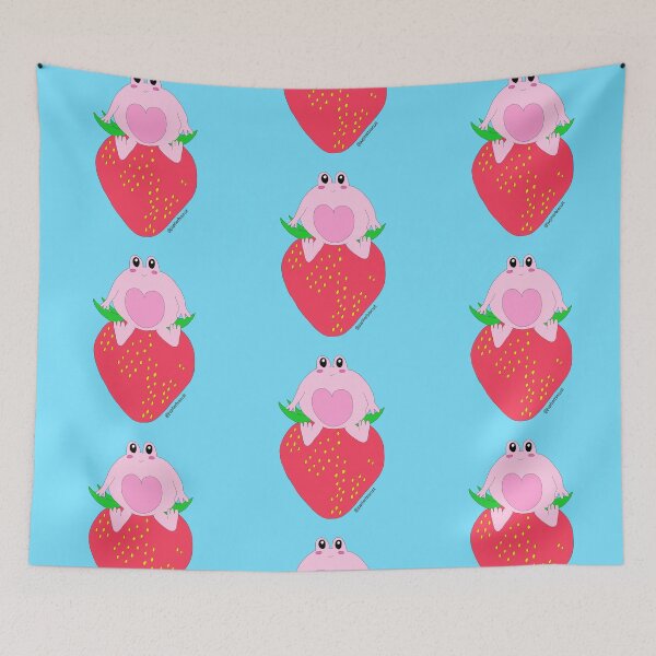 Item preview, Frog on a strawberry  designed and sold by Reina Patrick.