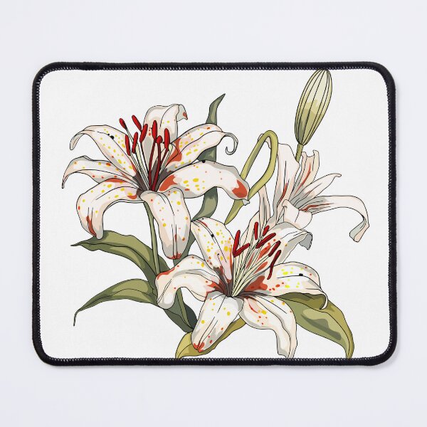 Item preview, Blooming orange lily stem. Lily Of The Valley designed and sold by Anastasiia Yurevych.