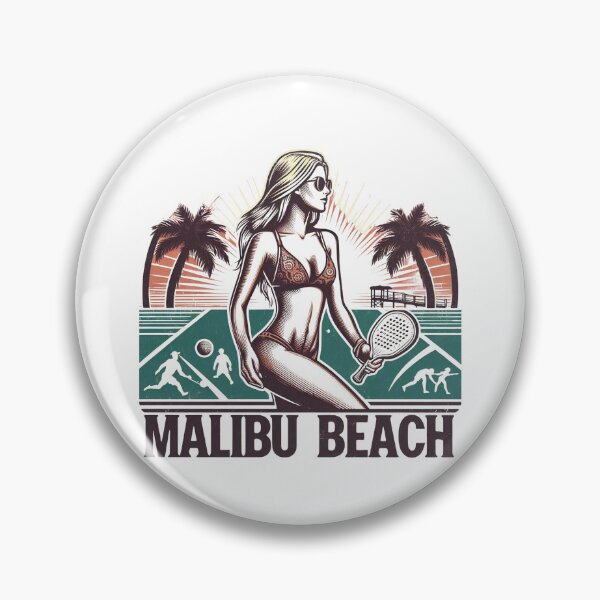 Item preview, Pickleball Malibu Beach California Bikini Sunset designed and sold by BattlefoxxEarth.