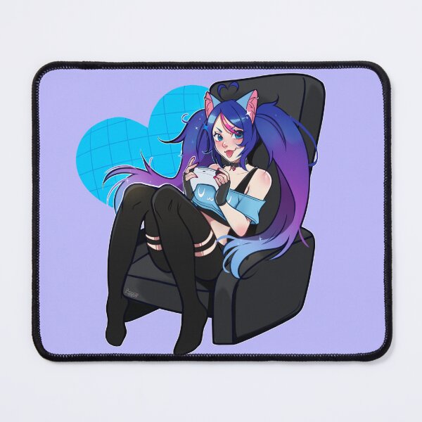Item preview, gamer cat girl designed and sold by KatieKatYo.