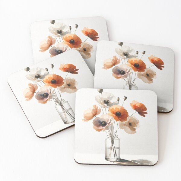 Item preview, Peachy Poppies 3 designed and sold by ChrisButler.