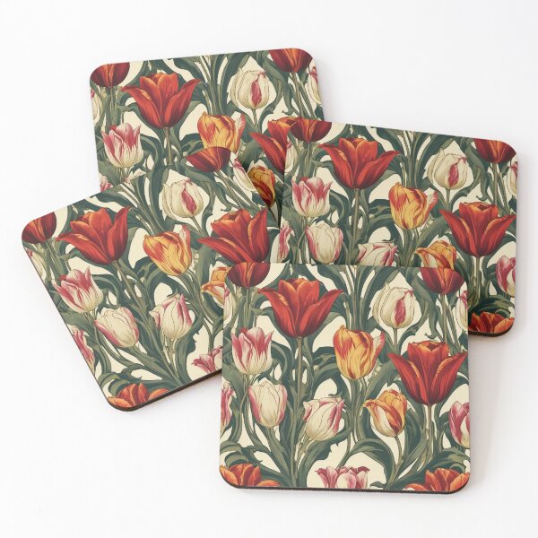Item preview, Art nouveau  tulips designed and sold by tatty58.