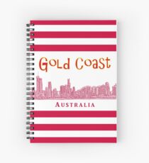 Gold Coast, Queensland, Australia – Skyline - Seaside Resort Spiral Notebook