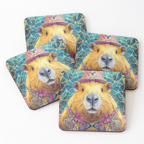 Item preview, Happy  capybara designed and sold by m-litomirskaya.