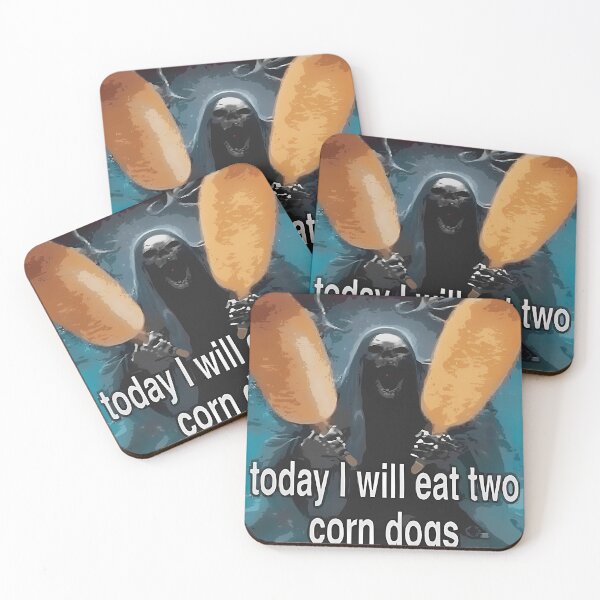 Item preview,  Today I Will Eat Two Corn Dogs Dead Skeleton Funny Corndog Meme designed and sold by Cynthiarquez.