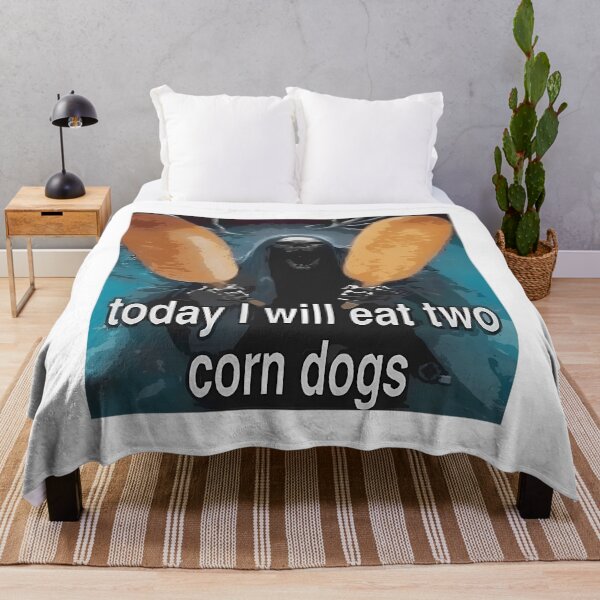 Item preview,  Today I Will Eat Two Corn Dogs Dead Skeleton Funny Corndog Meme designed and sold by Cynthiarquez.