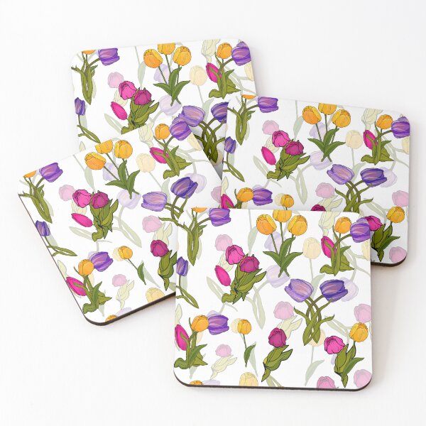 Item preview, Spring tulips. Flower art designed and sold by Anastasiia Yurevych.