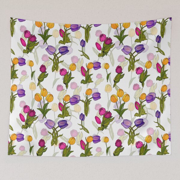 Item preview, Spring tulips. Flower art designed and sold by Anastasiia Yurevych.