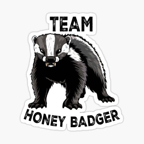 Item preview, Team Honey Badger designed and sold by Angry Swan Designs.