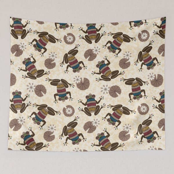 Item preview, Abstract Frogs Pattern designed and sold by DuckyRubin.