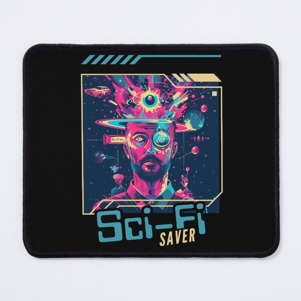 Item preview, Sci-Fi Saver: Future Social Worker with Guru and Group in Futuristic Scene designed and sold by zax454.