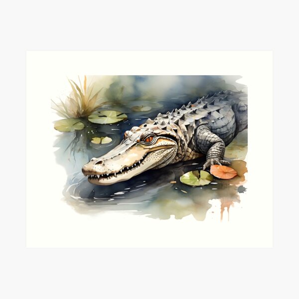 Alligator portrait Shower Curtain by Jim Dvorak - Fine Art America