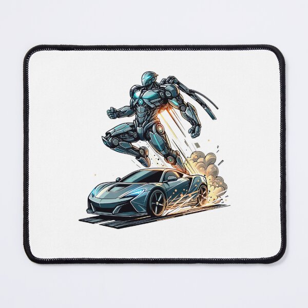 Item preview, Speed and Steel: The Fusion of High-Tech Robotics and Supercar Power! designed and sold by jgvisualarts.
