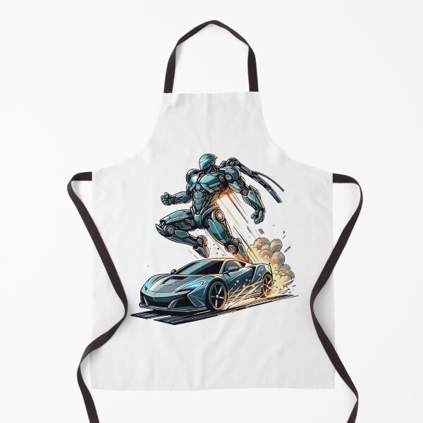 Item preview, Speed and Steel: The Fusion of High-Tech Robotics and Supercar Power! designed and sold by jgvisualarts.