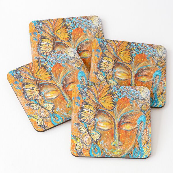 Item preview, Buddha energy filled with butterfly magic painting. designed and sold by SmallTalkstudio.