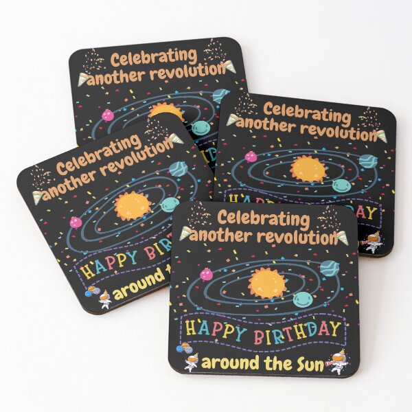 Item preview, Celebrating another revolution around the sun, celebrating birthday designed and sold by NoetherSym.